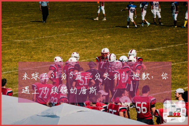 米球王31分5篮三分失利！抱歉，你遇上了顽强的唐斯